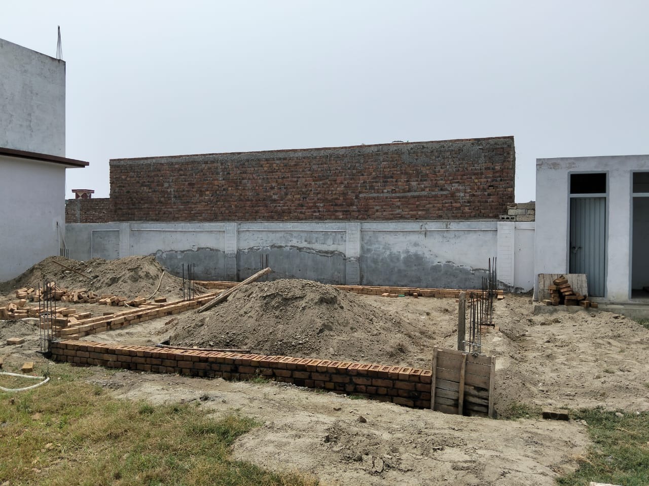 Foundations laid for a new facility.