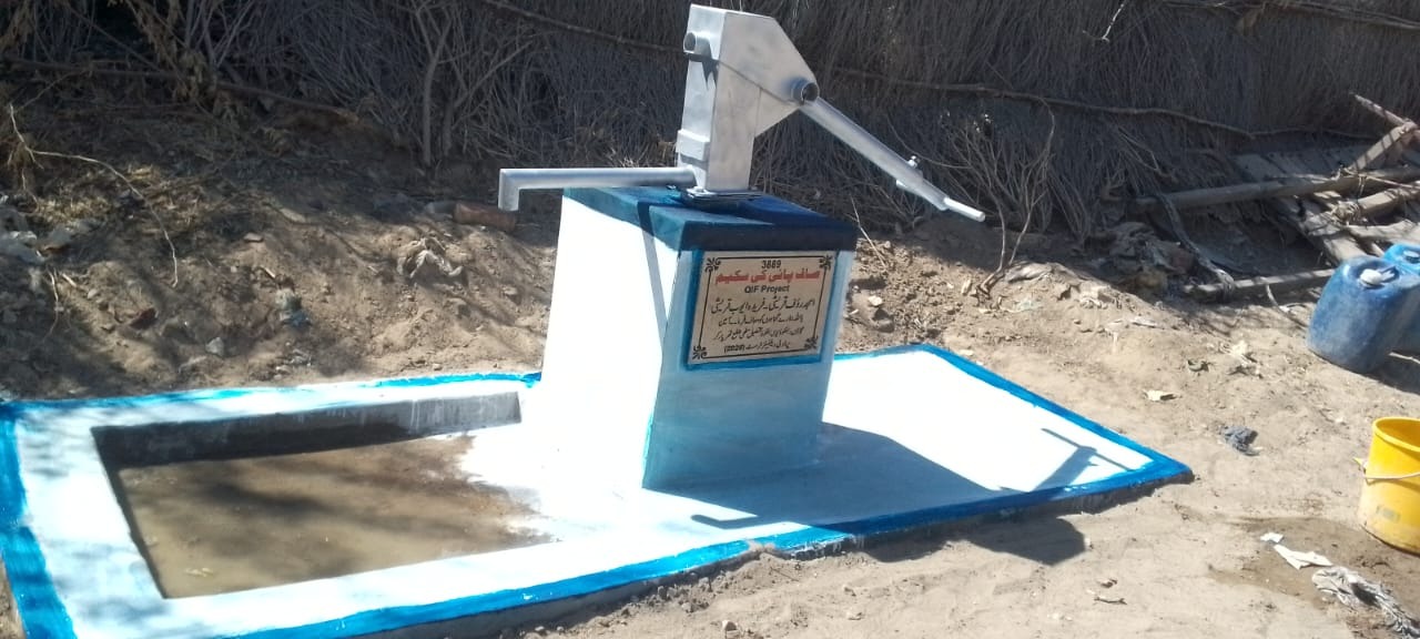 A new village water point in Sindh.
